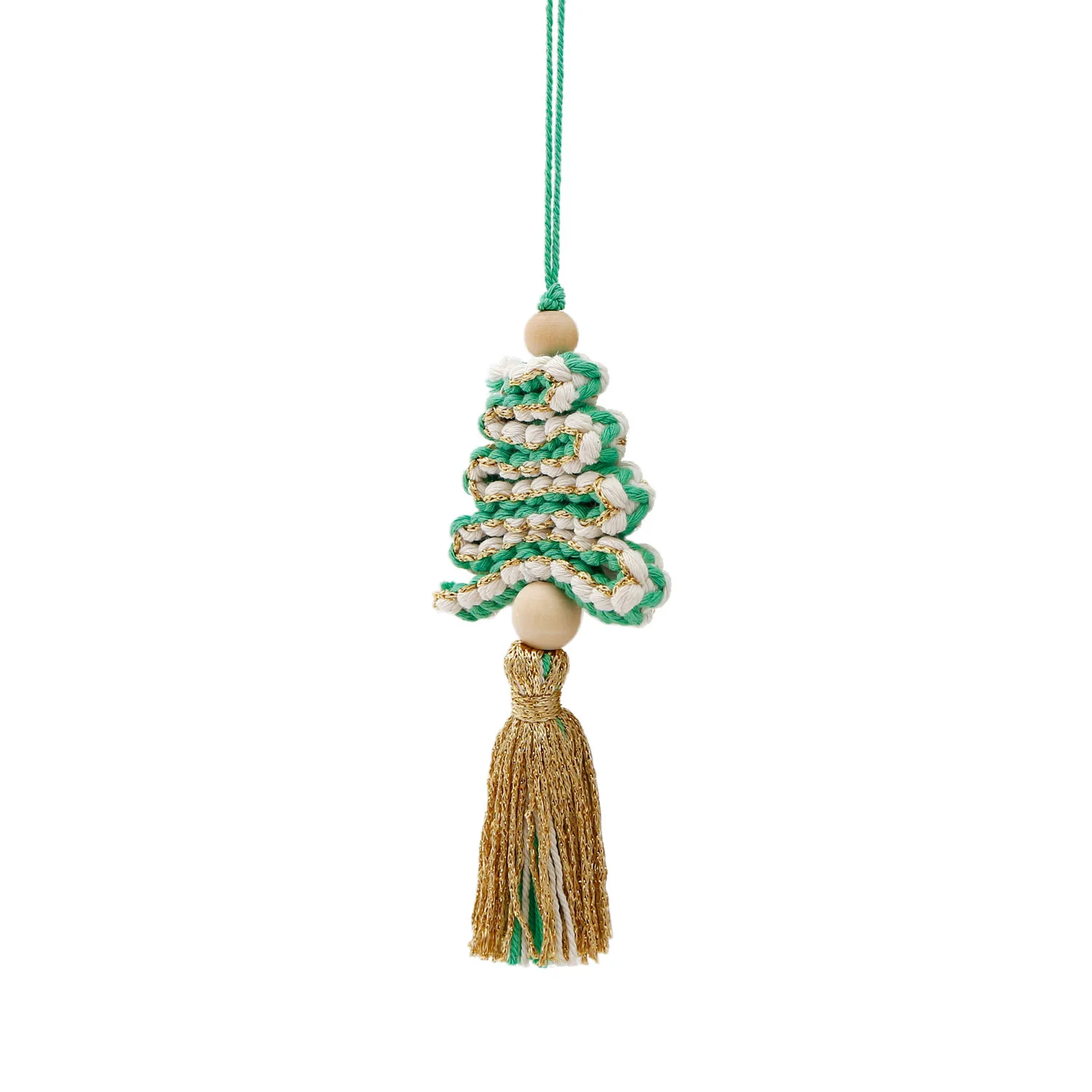 Pendentif de voiture tissé à la main avec pompon INS, bricolage, produit fini, décoration de rétroviseur, meilleure vente