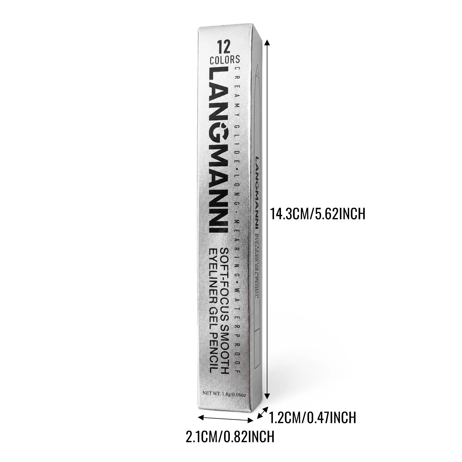 Smooth Glide Colorstay Gel Eyeliner Pencil, Rich Pigment Sharpenable Precision Tip, Water Resistant Multicolor Eye Liner