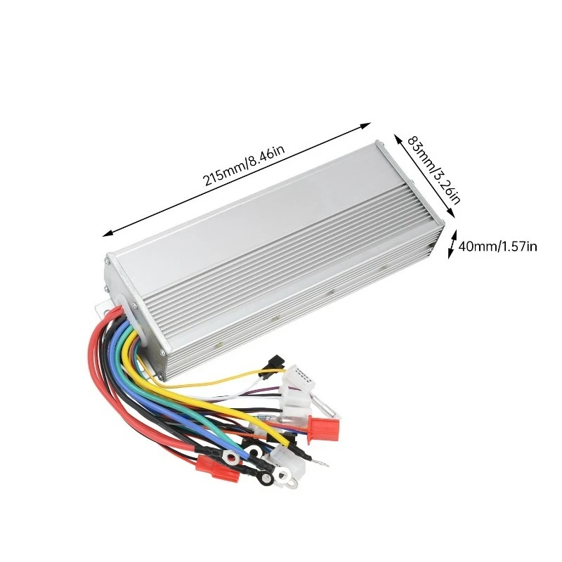 1200-1500W Dual Mode Brushless Motor Controller 48V-72V Three Speed Adjustable E-Bike Drive Board