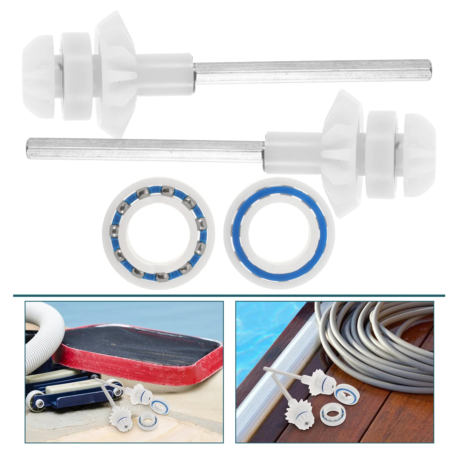 

1Set Compact Pool Cleaner Drive Shaft Parts Robust Support Smooth Rotation Outdoor Swimming Pools Pool Cleaner Drive Shaft Parts