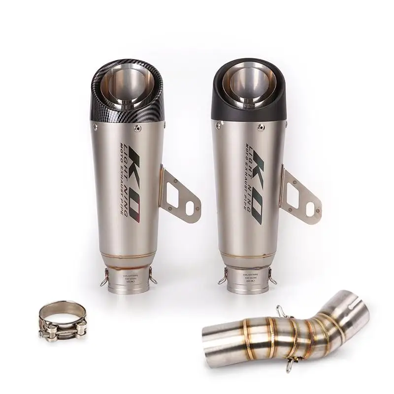 Slip On For Kawasaki Z900 Until 2019 Motorcycle Mid Exhaust Link Pipe 310mm Muffler Stainless Steel Escape Connect Tube