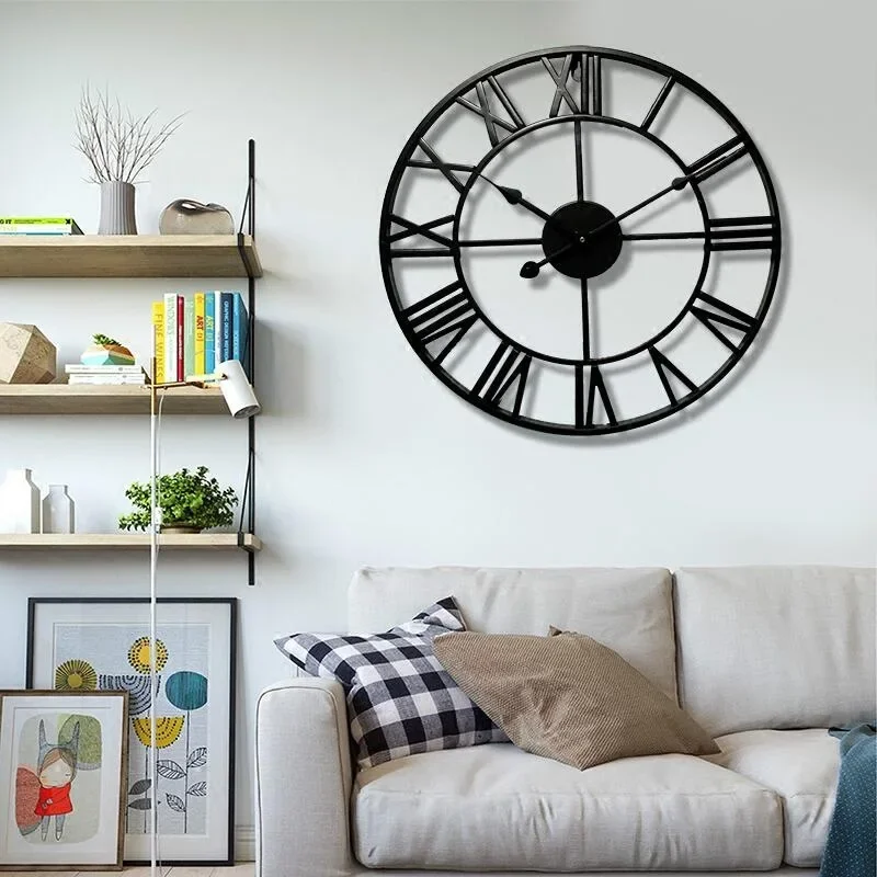 

Interior Big Size Modern Wall Watch Aesthetic Silent Fashion Nordic Living Room Wall Clocks Design Reloj Ornaments Home Decor