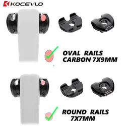 For Carbon Rail Cusion Saddle Aluminum Clips 7x7 7x9mm Oval/Round Clamps seatpost Accessories