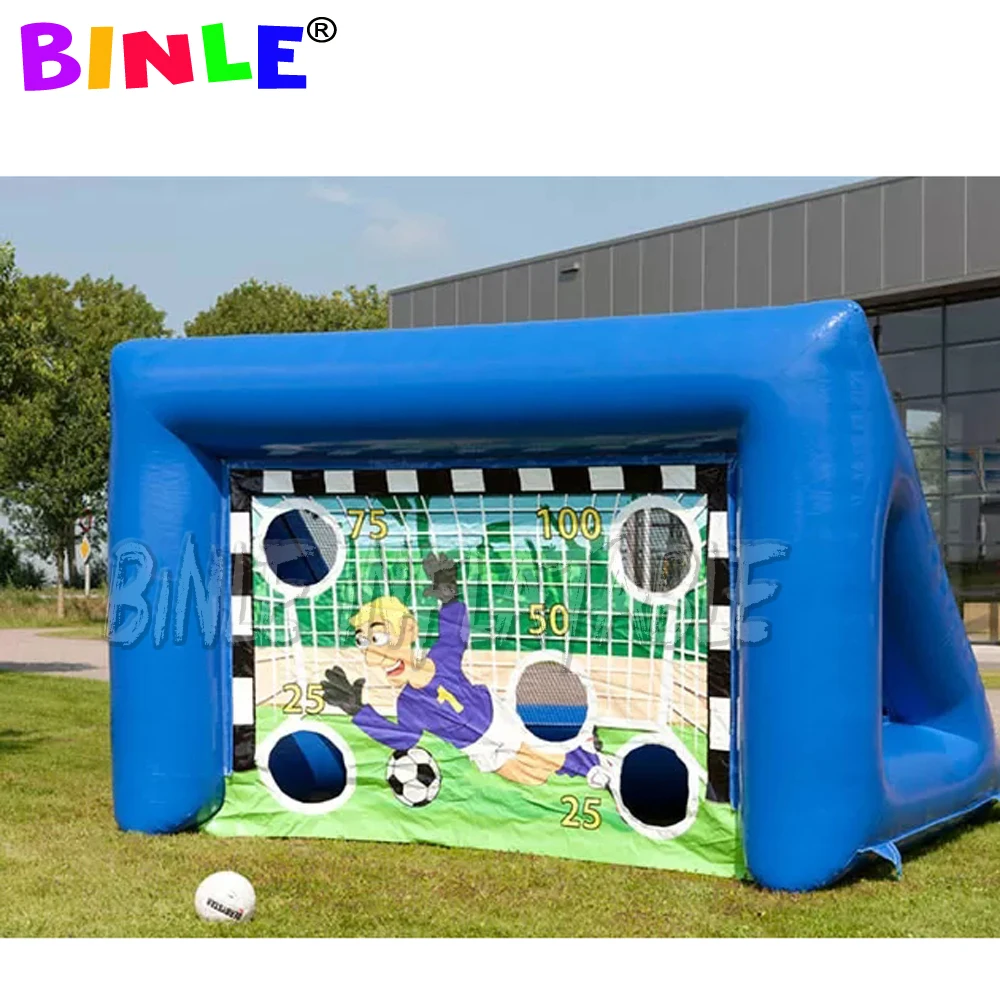 Jeu de lancer de Football gonflable 4x2m, cible de Football gonflable Portable, but de tir de Football pour jeux de Sports de plein air