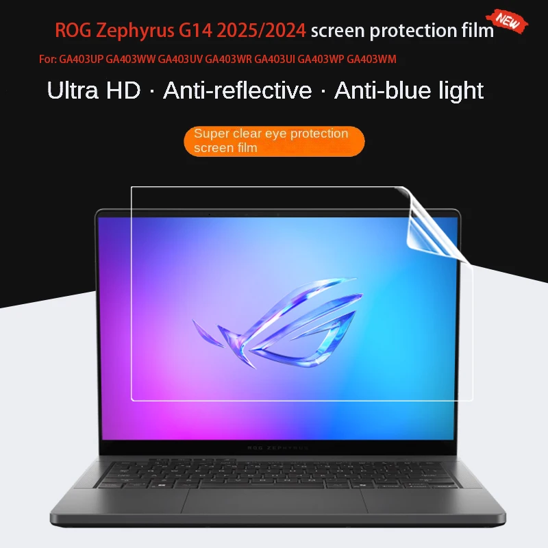 

Для ASUS ROG Zephyr G14 2025 2024 пленка для клавиатуры 14-дюймовый GA403W ноутбук GA403U защитная пленка для экрана компьютера крышка клавиатуры