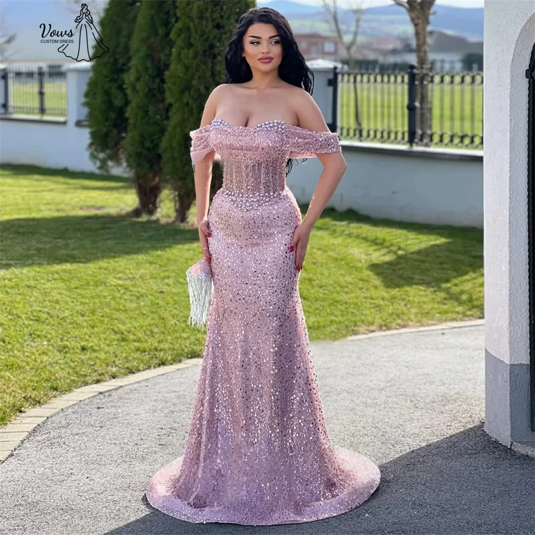 

Vows Evening Dresses for Special Occasions Fishtail Skirt Candle Elegant Prom Dresses Luxury Evening Dress 2025 Custom Made Gala