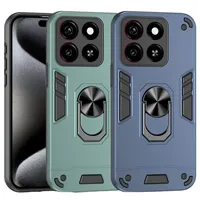 Heavy Duty Armor Car Holder Case for ZTE Blade A35 A55 Blade A54 A34 ZTE Axon 60 Lite Metal Ring Stand Camera Protect Cover
