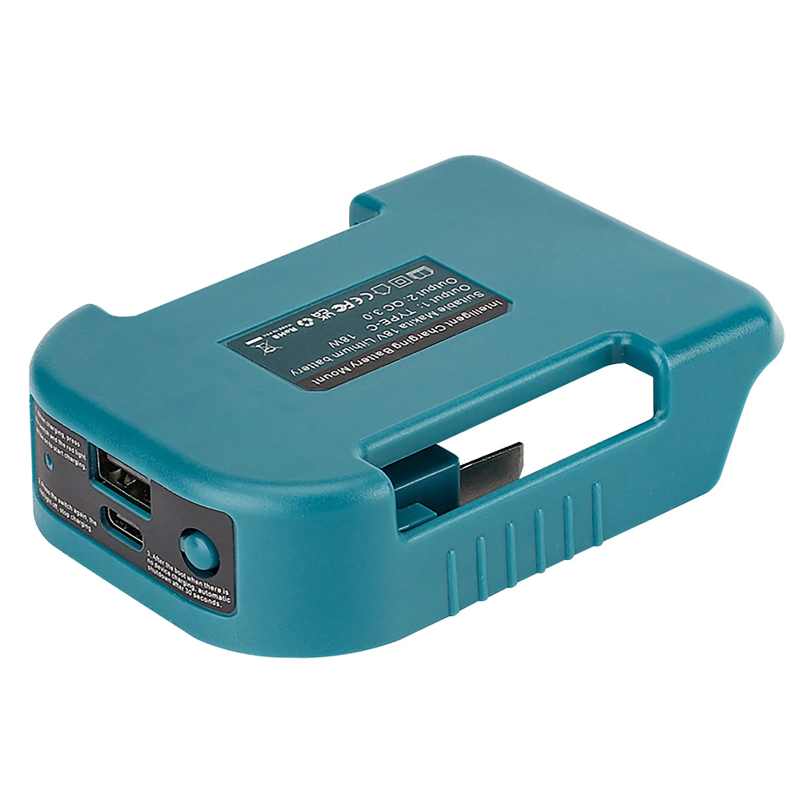 

Держатель аккумулятора с адаптером зарядного устройства USB Type-C QC3.0 для Makita Milwaukee 18V