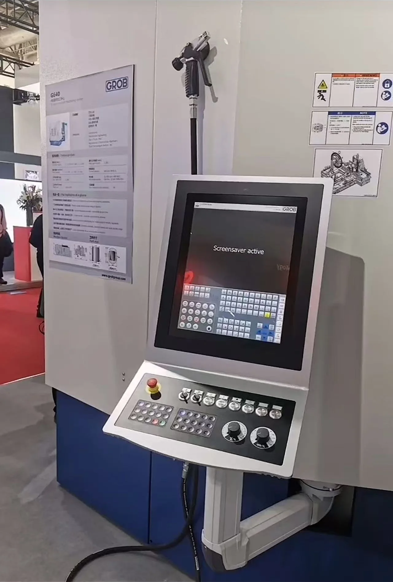 Compact HMI Support Arm System, Light Duty Aluminum Control Box Bracket for Small CNC Machine, JDF 5065 Adjustable Monitor Mount