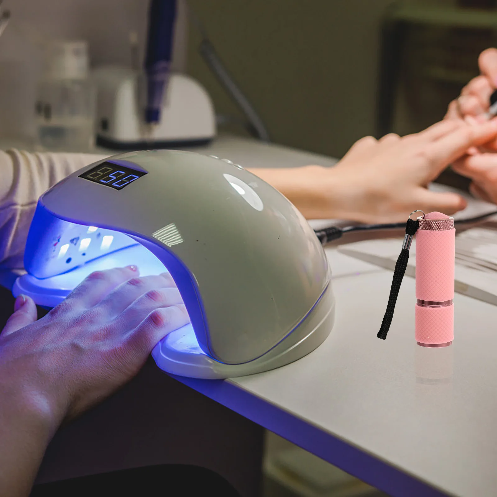 1 pièces Portable sèche-ongles lampe à LED pour vernis Gel séchage rapide manucure lumière conception compacte pour voyage utilisation Mini lampe de manucure