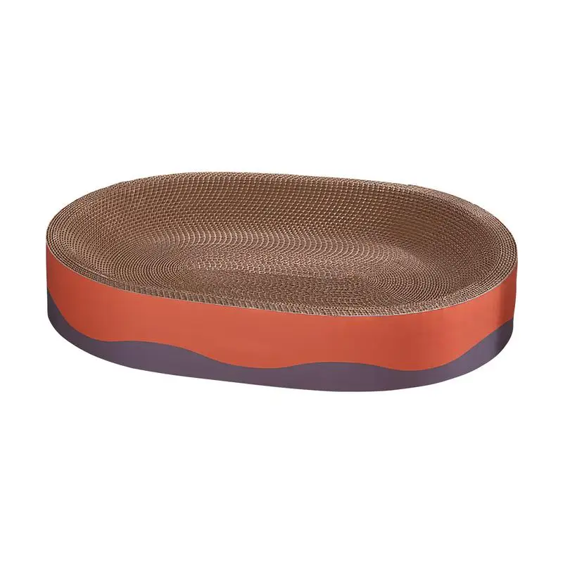 Scratch Pad For Cats Multipurpose Scratching Board Nest Indoor Cats Wear-Resistant Scratch Pad Oval Scratching Mat For Resting