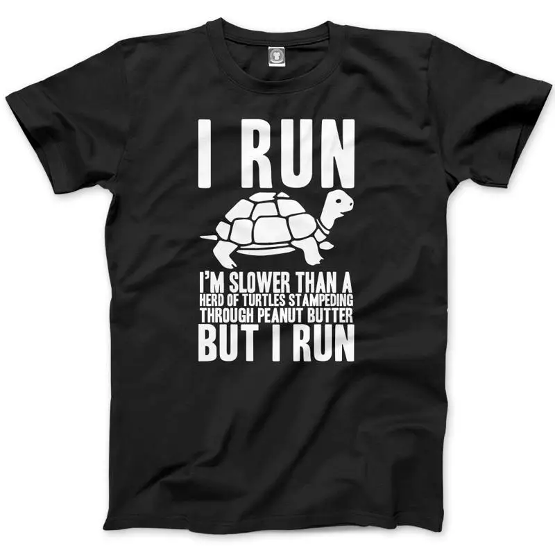 

I Run Funny Running Runer Mens T Shirt