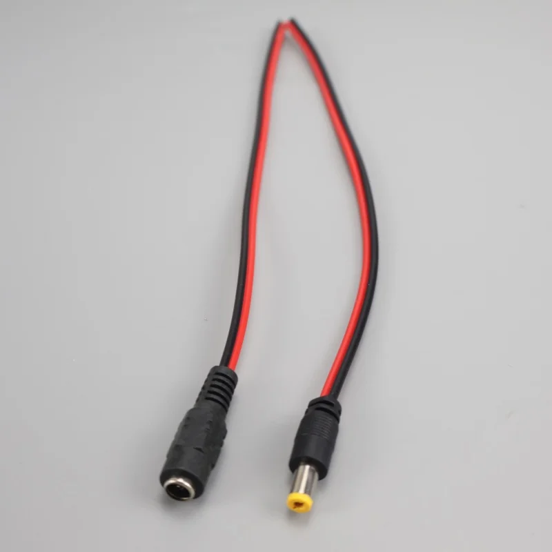 10/20PCS Male Female DC Power Connector 5V 12V 5.5x2.1mm Wire Cable Plug Adapter for TV Camera 5050 2835 LED Strip Tape Light