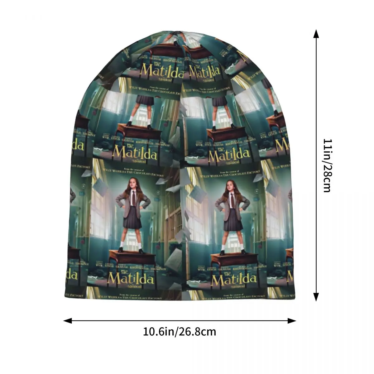 Roald Dahls Matilda The Musical Movie 2022 Skullies Beanies Hats Warm Autumn Winter Cap Knitted Bonnet Caps for Men Women Adult