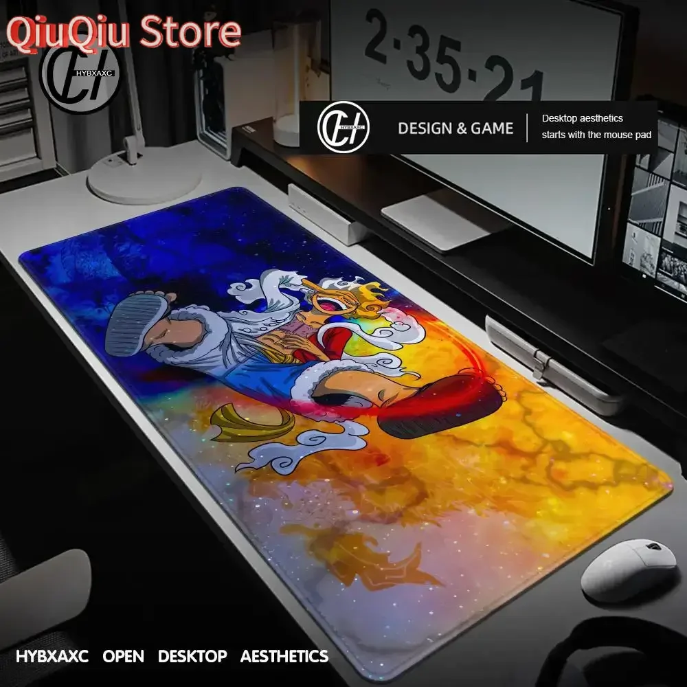 

Luffys-Gear5 Настольный коврик Большой коврик для мыши Аниме Коврик для мыши O-One-PieceS Аксессуары для ПК Геймерская клавиатура Xxl Игровые расширенные коврики