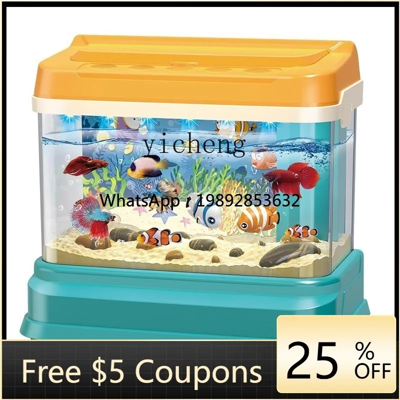 Magnetyczna zabawka wędkarska dla dzieci, prezent urodzinowy dla niemowląt, elektryczny akwarium, symulacja akwarium, puzzle