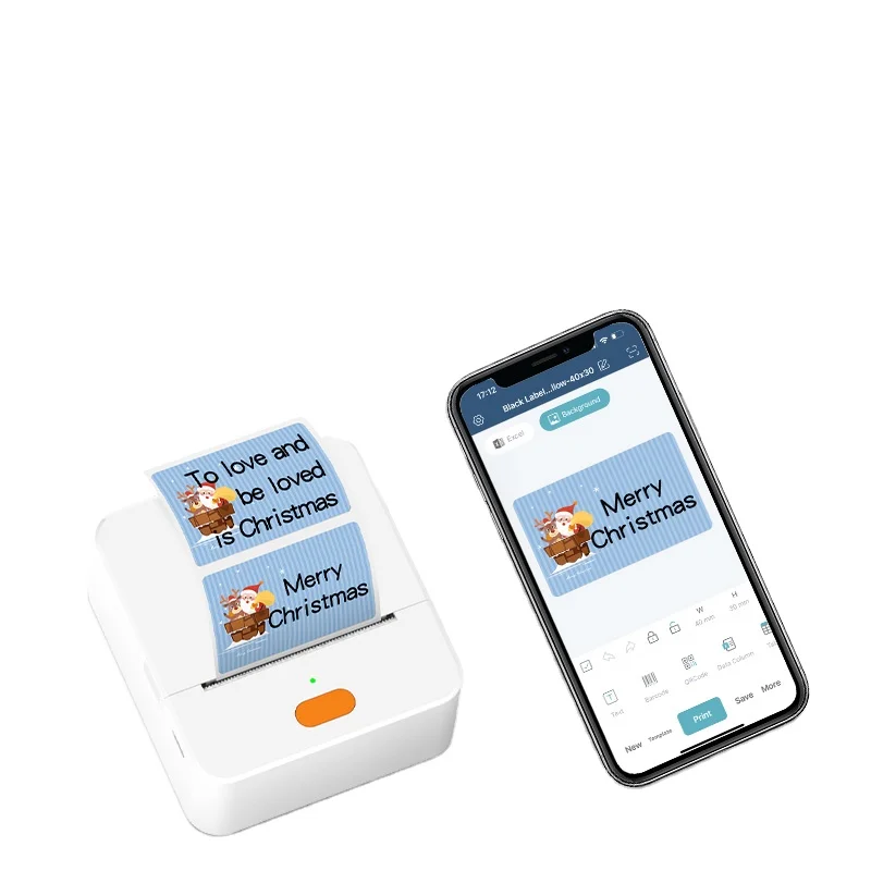 

P1 Multi-function Self-Adhesive Label Maker Machine for Office Clothes Tag Wireless Android IOS Mini Label Printer