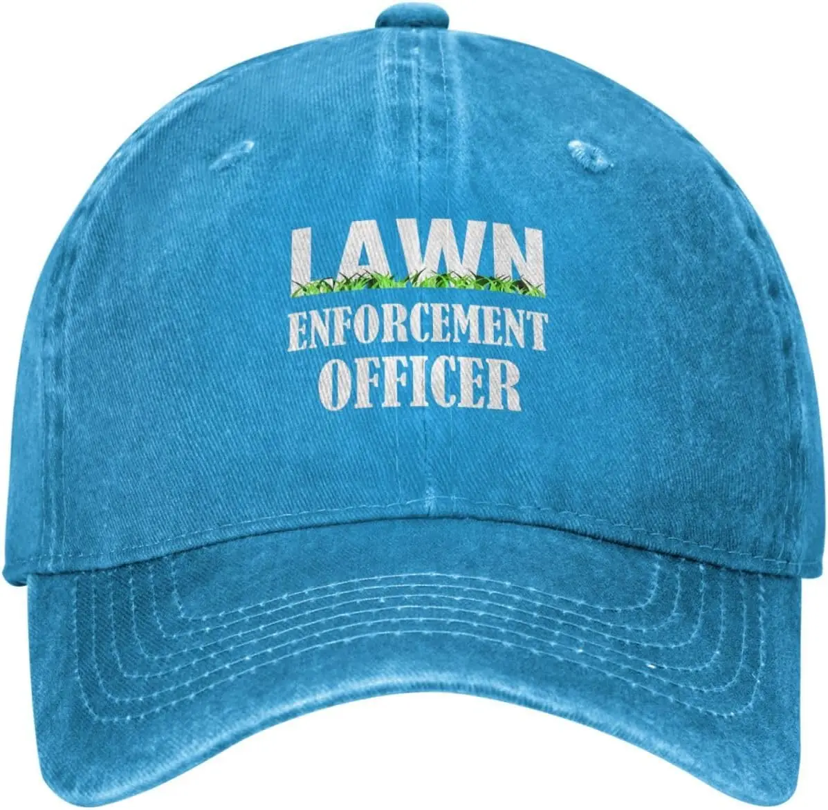 Lawn-Enforcement-Officer-Baseball-Cap-Washed-Cotton-Adjustable-Graphic-Dad-Hat-for-Unisex