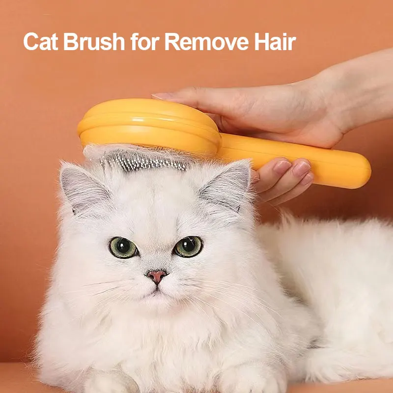 

Cat Hair Brush Pet Grooming Comb for Cats Portable Cat Hair Remove Pets Dog Self Cleaning Slicker Brush