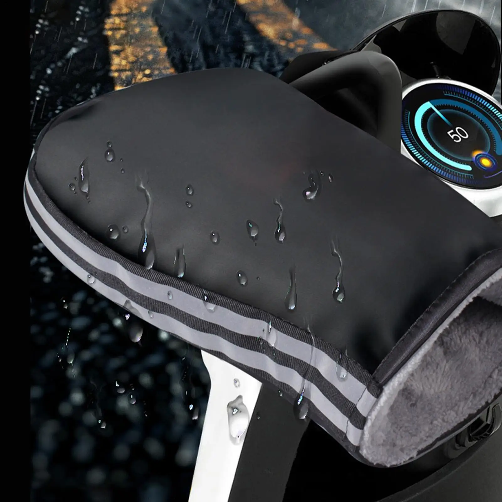 

Мотоциклетные перчатки на руль, ветрозащитные защитные теплые перчатки, водонепроницаемые варежки для скутера для езды на мотоцикле, езды на горном велосипеде