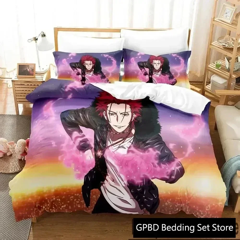 Luxury New 3D Print Anime K project Mikoto Suoh Bedding Set Boys Girls Twin Queen King Size Duvet Cover Adult Home Textileextile