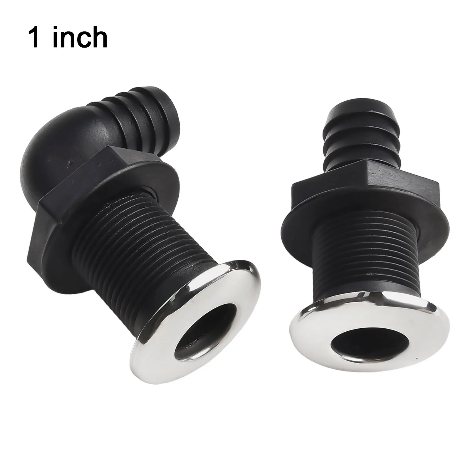 Nylon Piping System Marine Thru Hull Fitting Compact Packaging Plumbing Fitting Effective Water Drainage Accessory