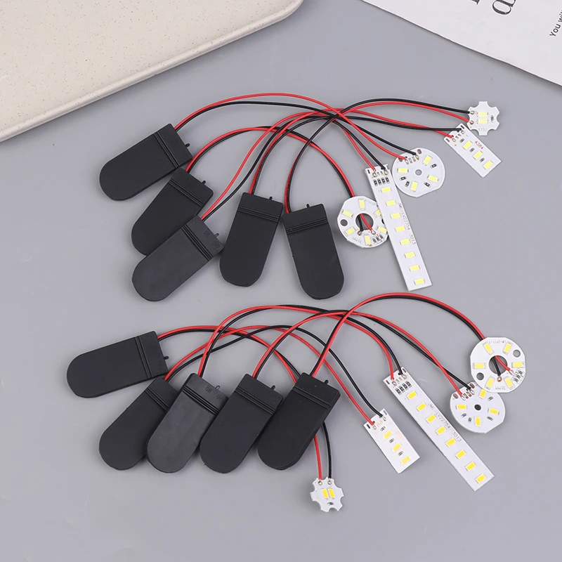 Lamp Bead Luminous Small Light Bulb/Battery Box Set For Making Creative Model Dollhouse Illumination Scene Layout Kits