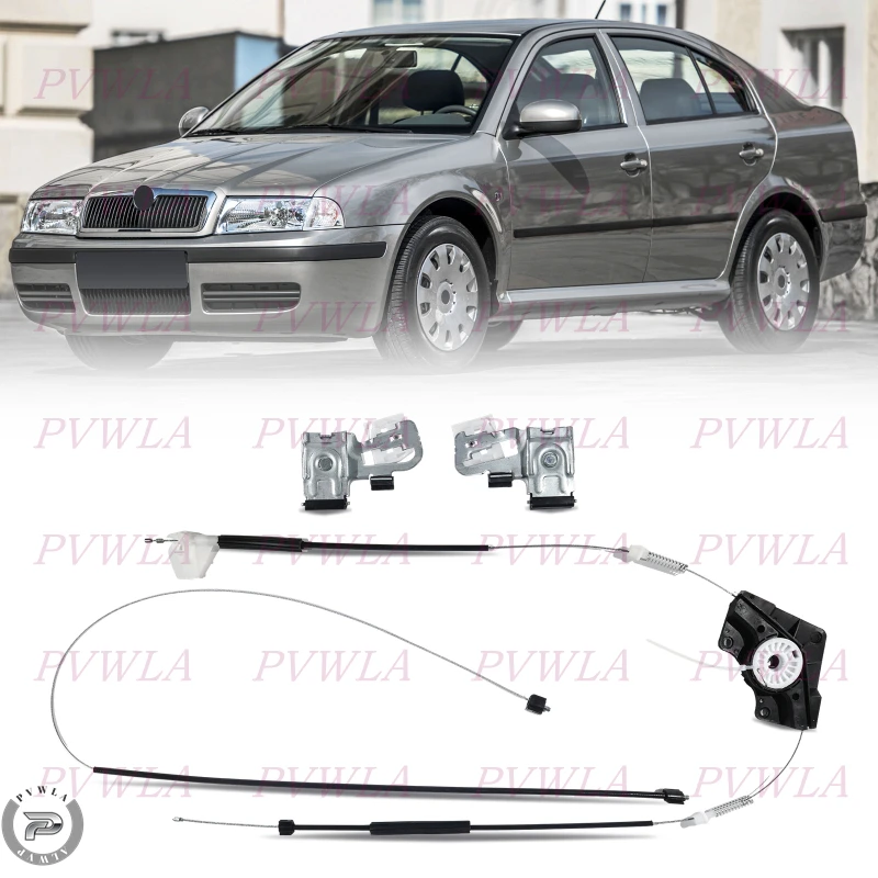 

For Skoda Octavia A4 MK1 1997 1998 1999 2000 2001 2002 2003 2004 2005-2011 Electric Window Regulator Repair Kit Front Right Door