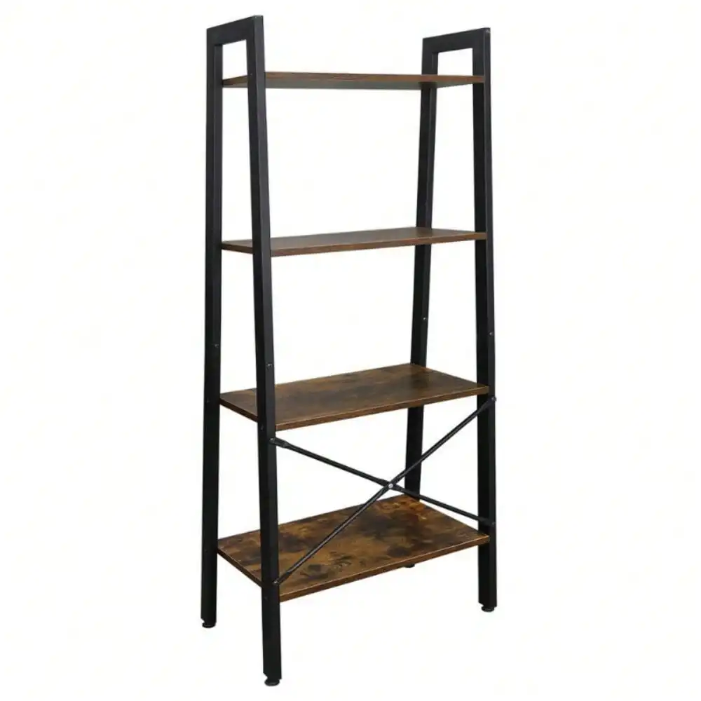 Multifunctional 4 Shelf Bookcase Ladder Plant Flower Stand Rack Storage Home