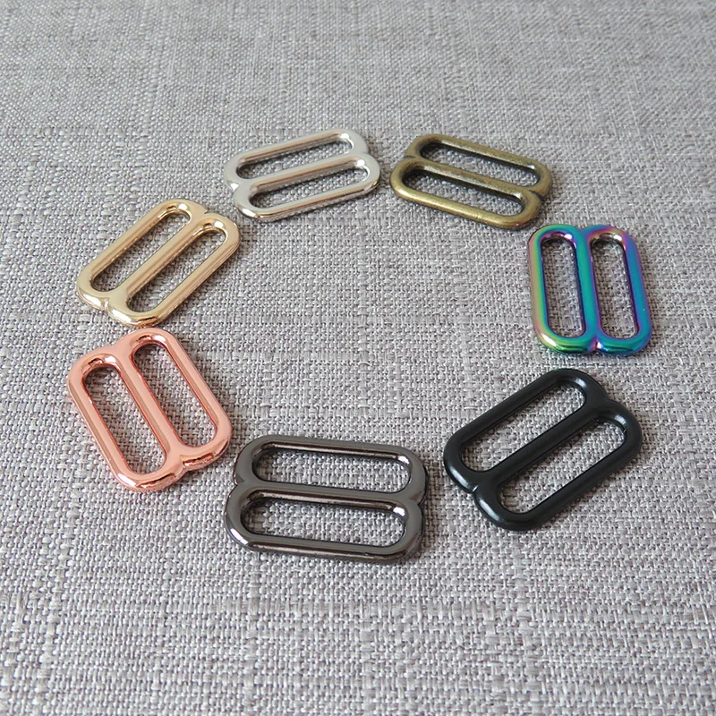 1 Pcs 25mm Metal Adjuster Sliders DIY Bag Dog Collar Belt Straps Buckle Knapsack Garment Sewing Accessories Tri-Glides Hardware