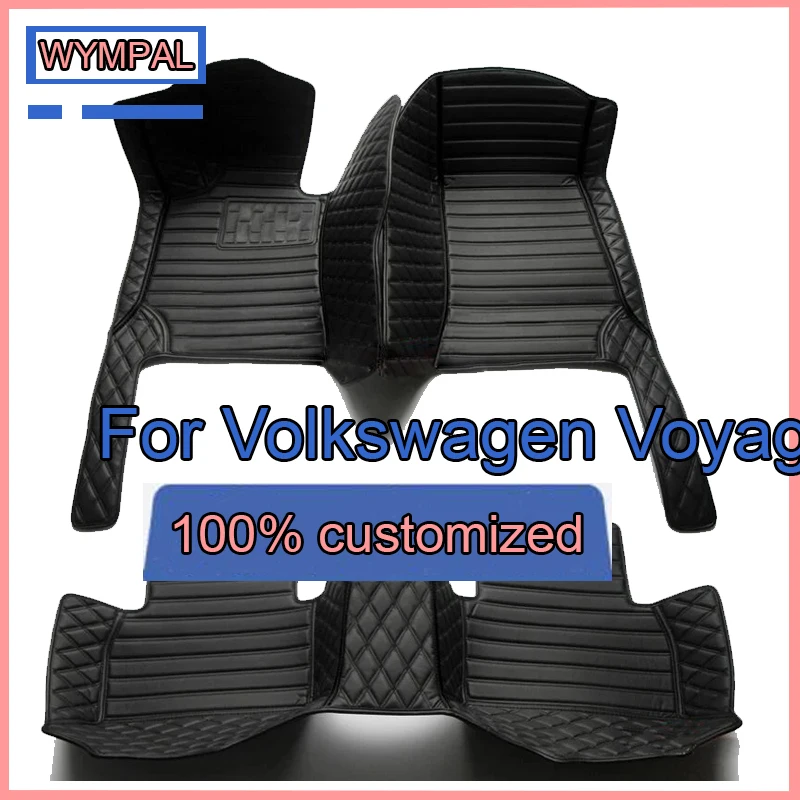 

Custom Automotive Car Floor Mats For vw Volkswagen Voyage 2013 2014 2015 Auto Luxury Leather Men Women Car Mats Full Coverage