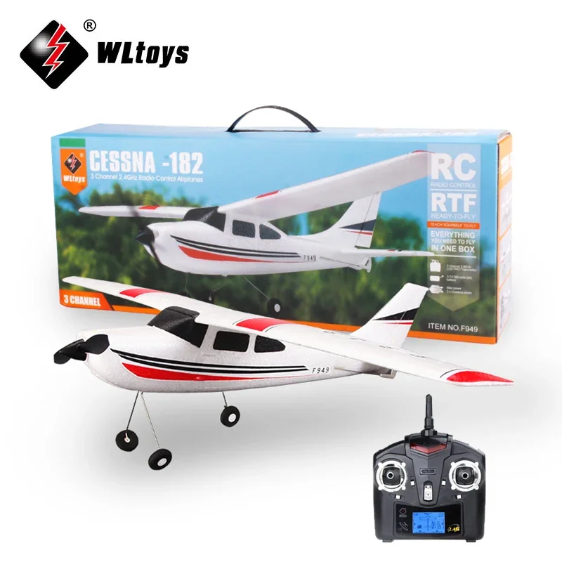 Радиоуправляемый самолет Wltoys F949S 2,4G 3Ch с фиксированным крылом для наружного использования