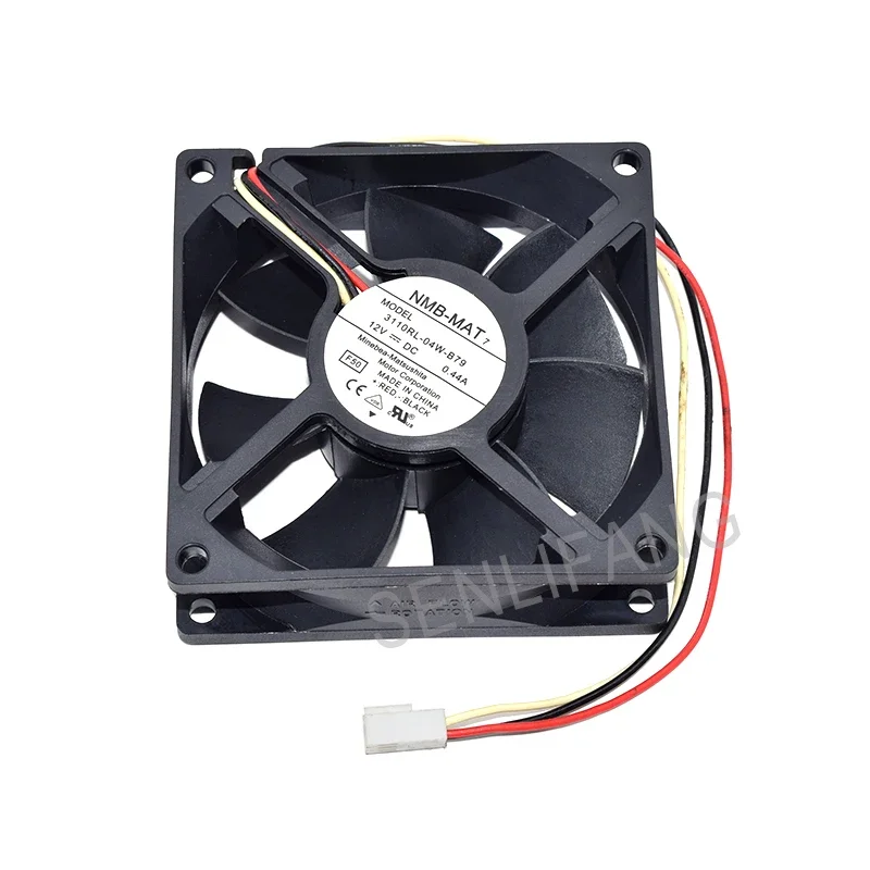 

Brand New For NMB Cooling Fan 3110RL-04W-B79 8025 F50 12V 0.44A 3 Pins Fan