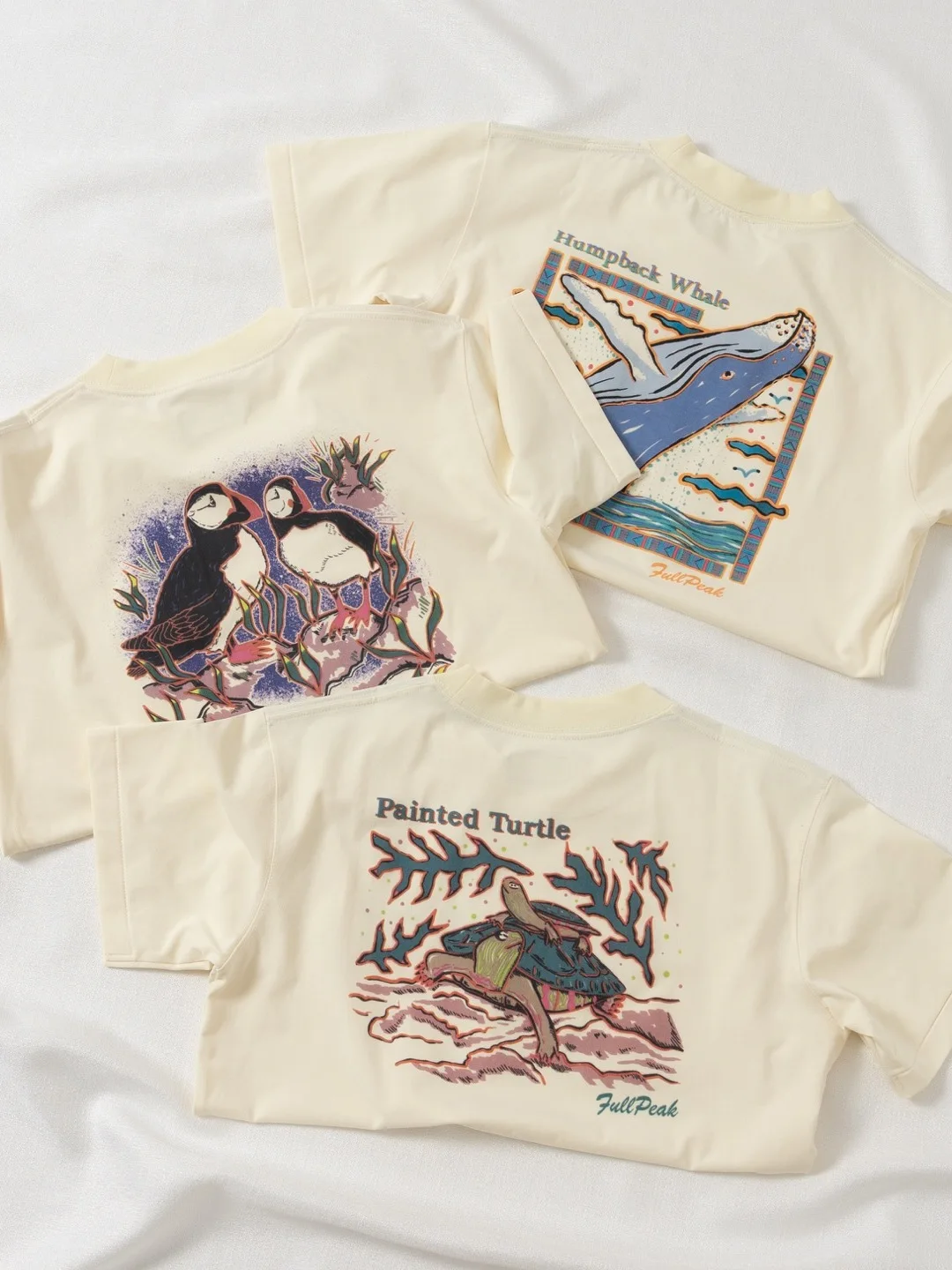 

Outdoor Streetwear round Neck Short Sleeve T-Shirt Animal Print Loose Fit Casual Style Unisex Sweat Absorbent Durable Color