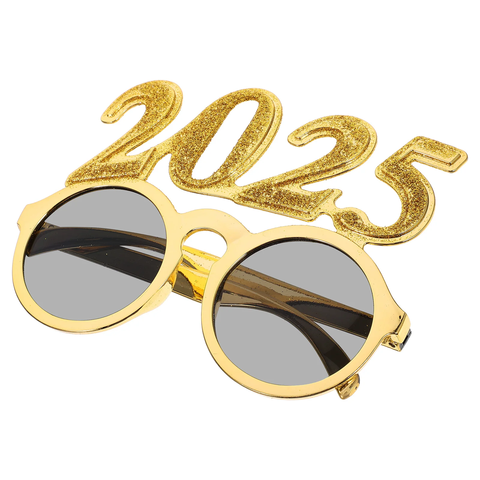 

2025 New Year Party Glasses Eyeglasses Prop Lightweight Plastic Comfortable Eyewear for Festival Photo Props 2025 Eyeglasses