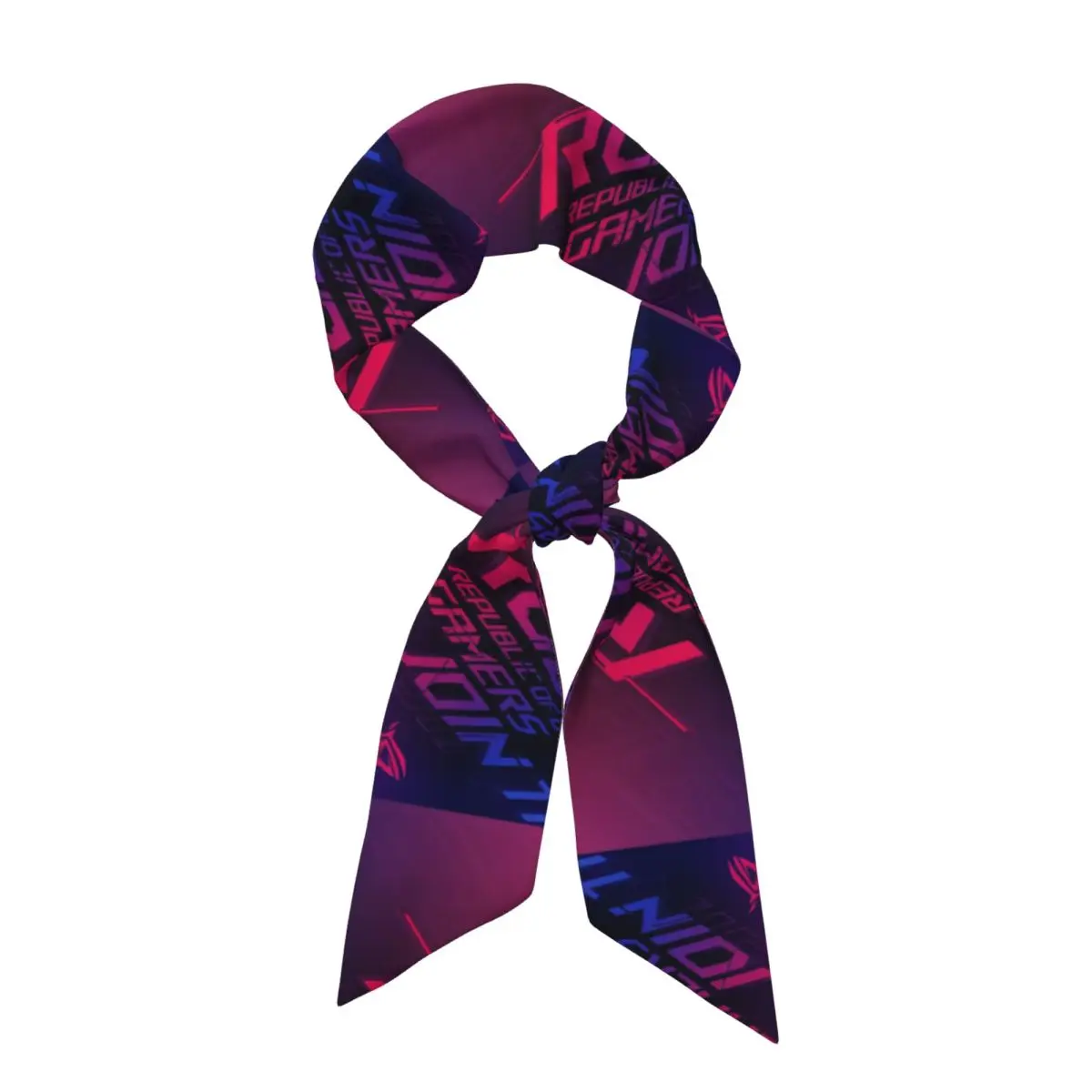 Join The Republic Of Gamers ROG Asus Women Long Narrow Scarf Soft Skinny Scarf Multi-use Neck Head Wrap for Office Daily Party
