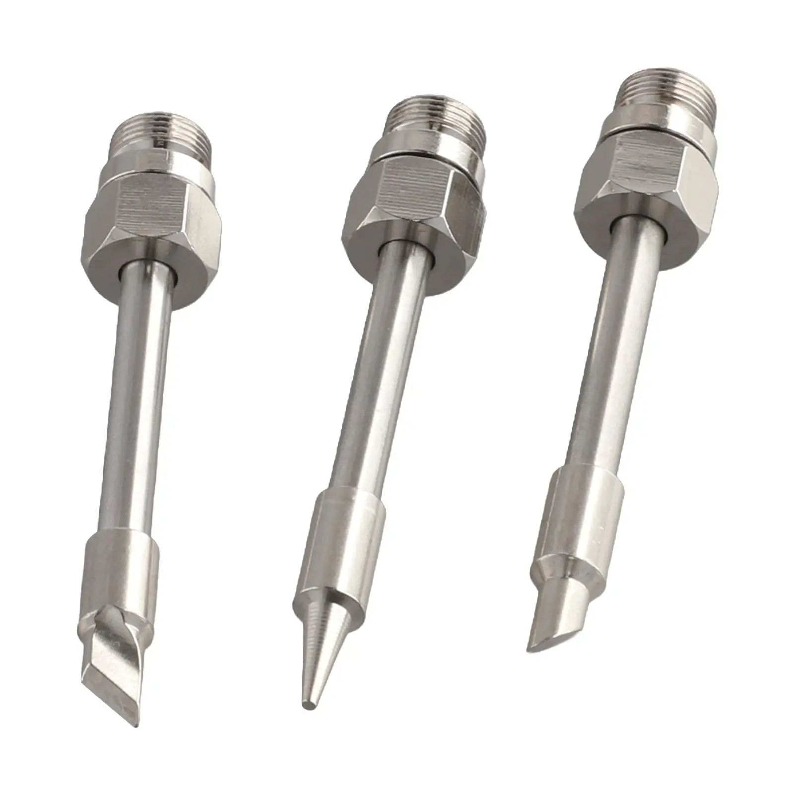 

Battery Soldering Iron Tips Mini Soldering Iron Tips Nickel Plated Copper Silver Plated 0.27inch Diameter Color As Picture Shows