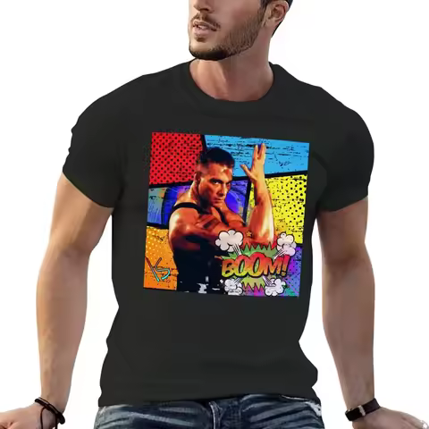 Jean Claude Van Damme T-Shirt boys animal print graphic tee shirt mens funny t shirts