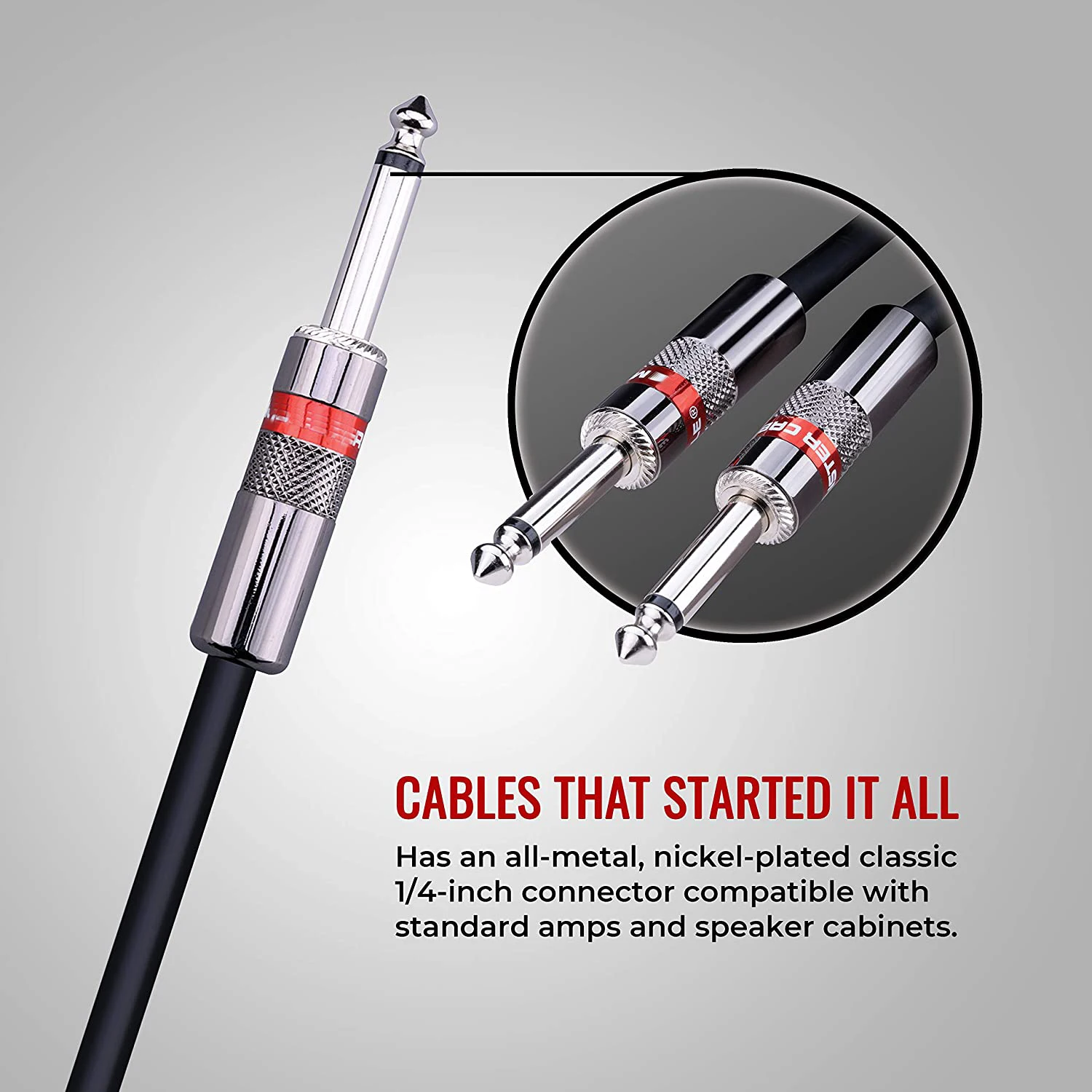 Customization USA PROLINK MONSTER CLASSIC PRO AUDIO SPEAKER CABLE 1/4 Inch Plug Guitar Amplifier Head To It's Speaker Cabine