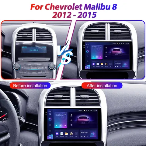 안드로이드 14 시보레 말리부 8 2012 – 2015 차량용 라디오 멀티미디어 비디오 플레이어 네비게이션 스테레오 GPS No 2din DVD 헤드 유닛