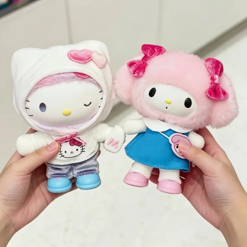 Genuine In Stock Sanrio Hello Kitty Family Sweet & Cool Series Vinyl Plush Pendant Blind Box Bag Kuromi Doll Ornament Girl Gifts view 3