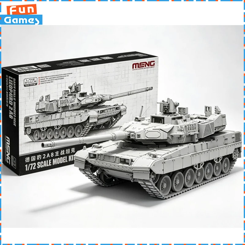 Original MENG 1/72 German Leopard 2A8 Main Battle Tank Military Assembly Kit 72-012 Modern Vehicle Static Collectible Model Gift