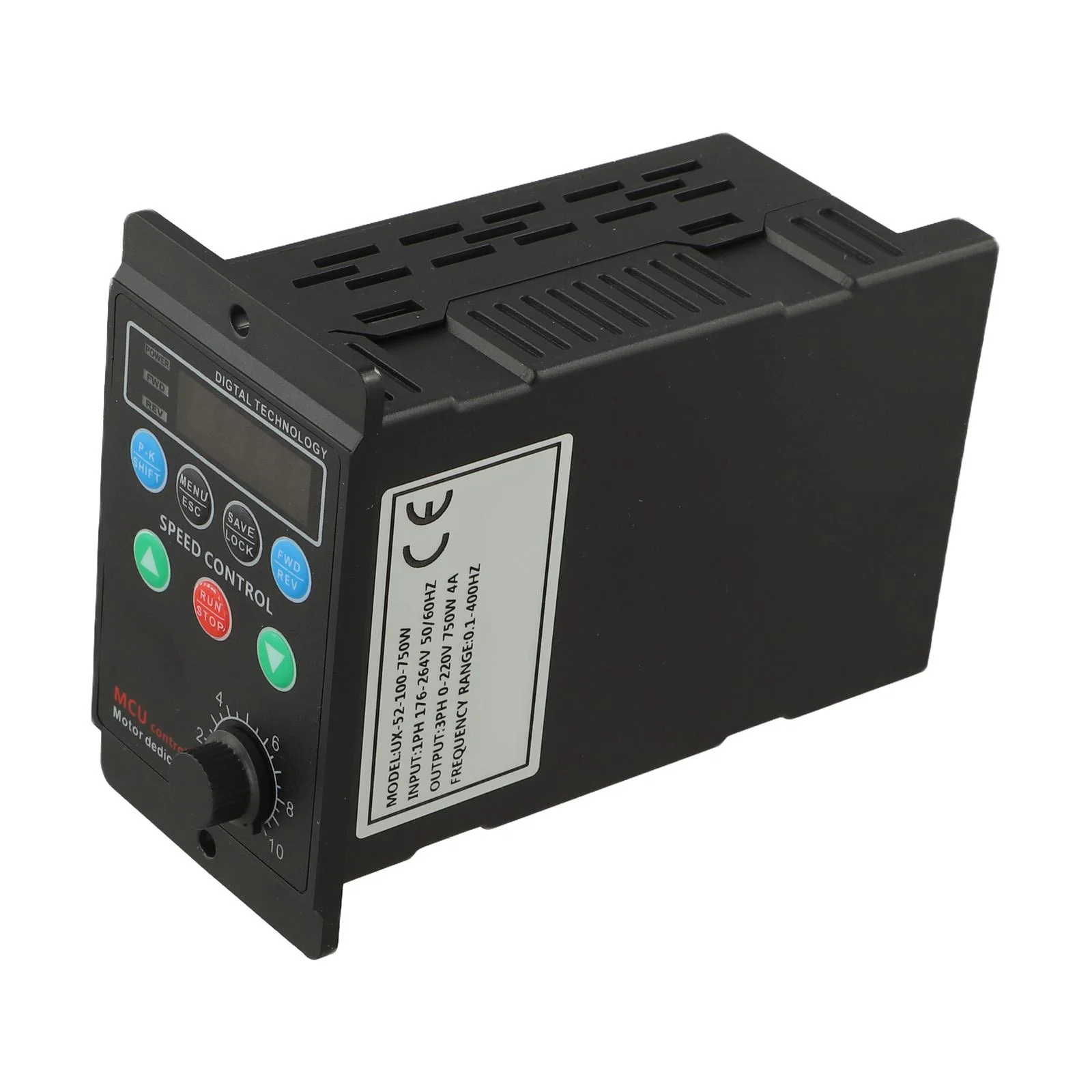 750W AC220V 1-Phase Input 3-Phase Output VFD Drive for Three Phase Motor Control with Adjustable Frequency Range