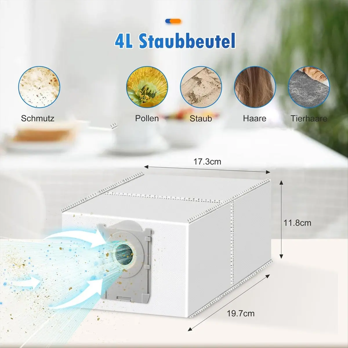 【Newest AT03】Accessory for X8 Pro Omni / X8 Omni Robot Vacuum Cleaner, with Main Brush,Mop Roller,Dust Bags,Filters