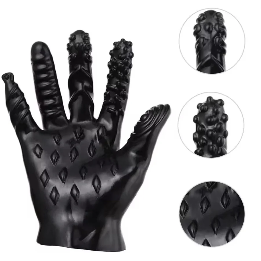 قفازات الجنس الاستمناء سبايك البقع قفازات الأزواج منتجات الجنس ألعاب الكبار للجنسين فنجر الجنس لعب للنساء الرجال لعبة المثيرة #2