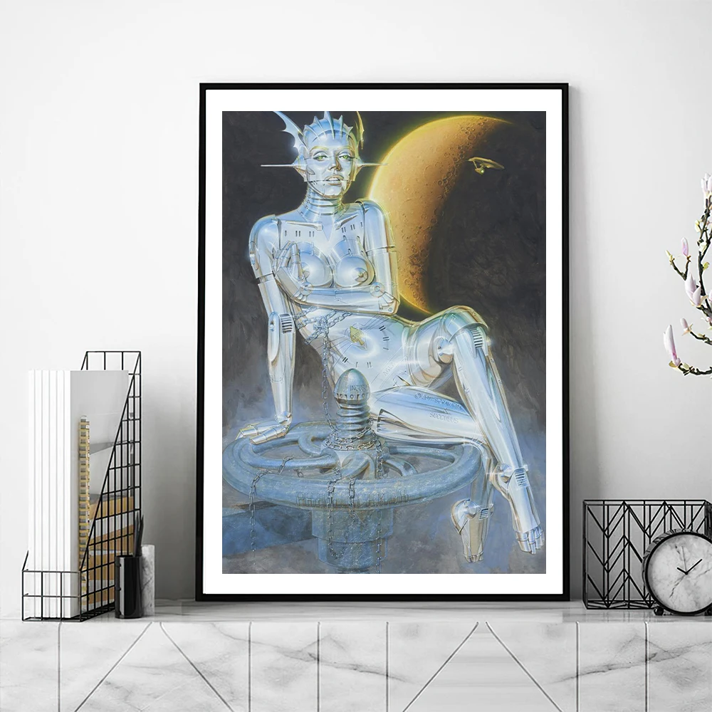 Hajime S-Sorayama POSTER Posters Prints Wall Pictures Living Room Home Decoration