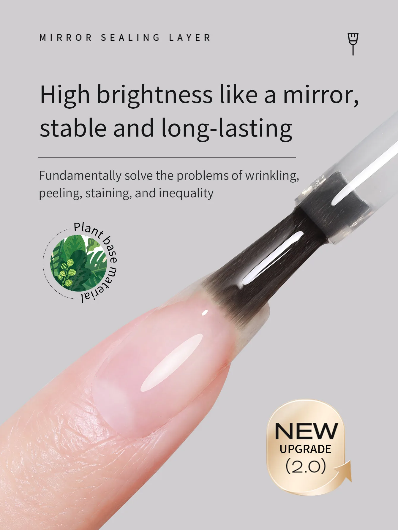 16ml Construction Primer Top Coat Nail Polish Glue Reinforcing Glue Halo Dye Crystal Plated Nail Enhancement Functional Glue