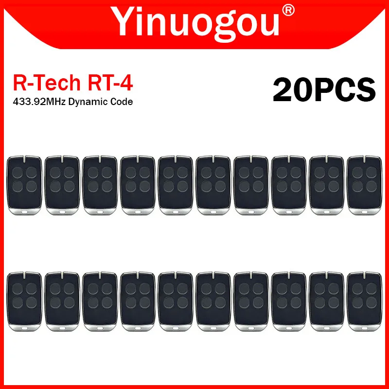 R-Tech RT-4 Remote Control 433MHz SL600AC.M SL1000AC SL1000AC.M SL1500AC SL1500AC.M SL2000AC.M Automation Keychain for Barrier