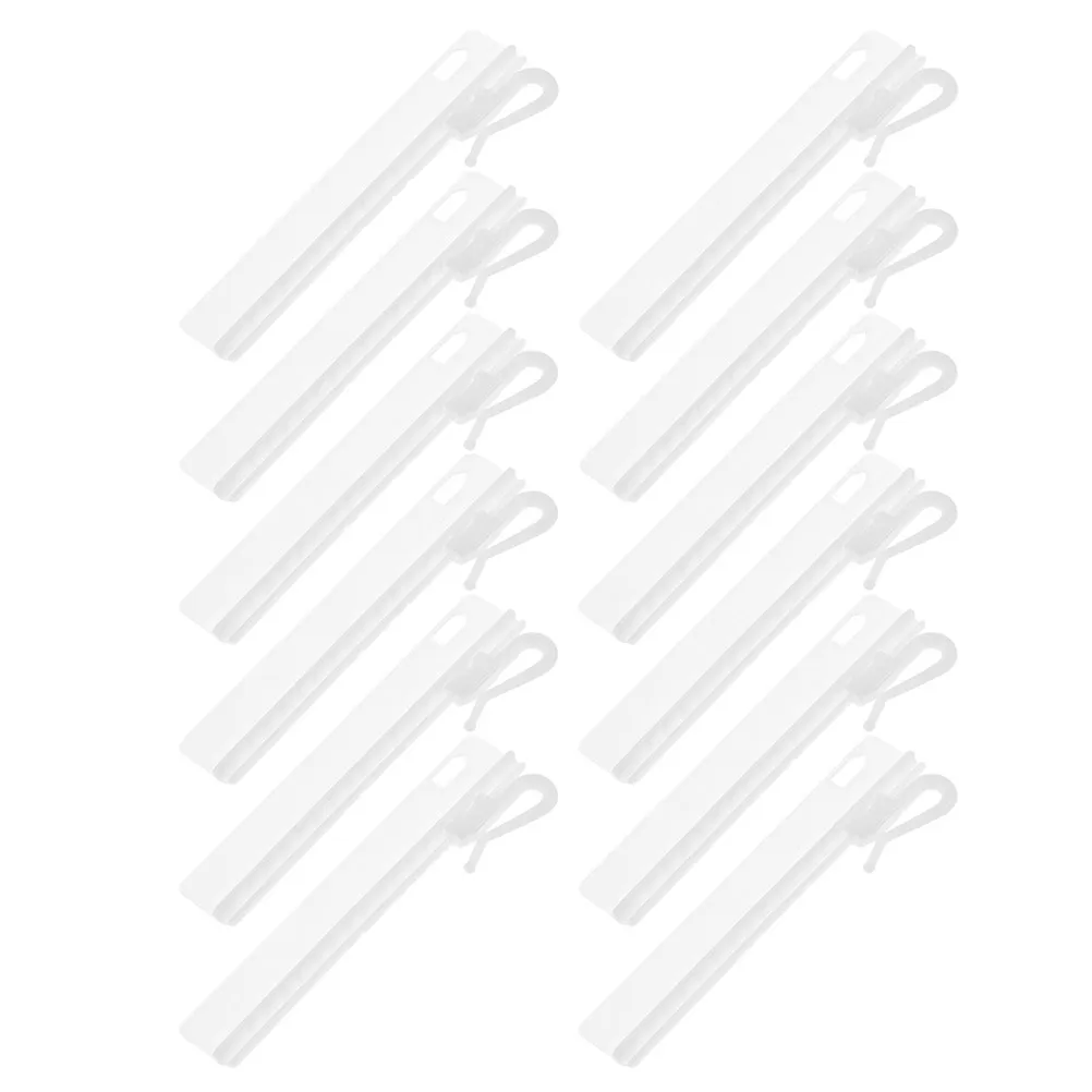 25 crochets de réglage de rideaux en plastique, clips pour tringle à rideaux, à quatre griffes, hauteur réglable, longueur extensible