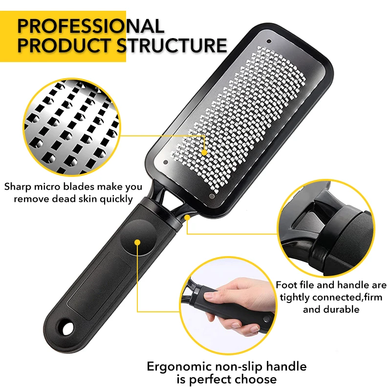 1Pcs Professional Foot Scrubber Files For Callus Remover Hard Skin Cornea Dry And Wet Heel Socks Pedicure Feet Grater Care Tool